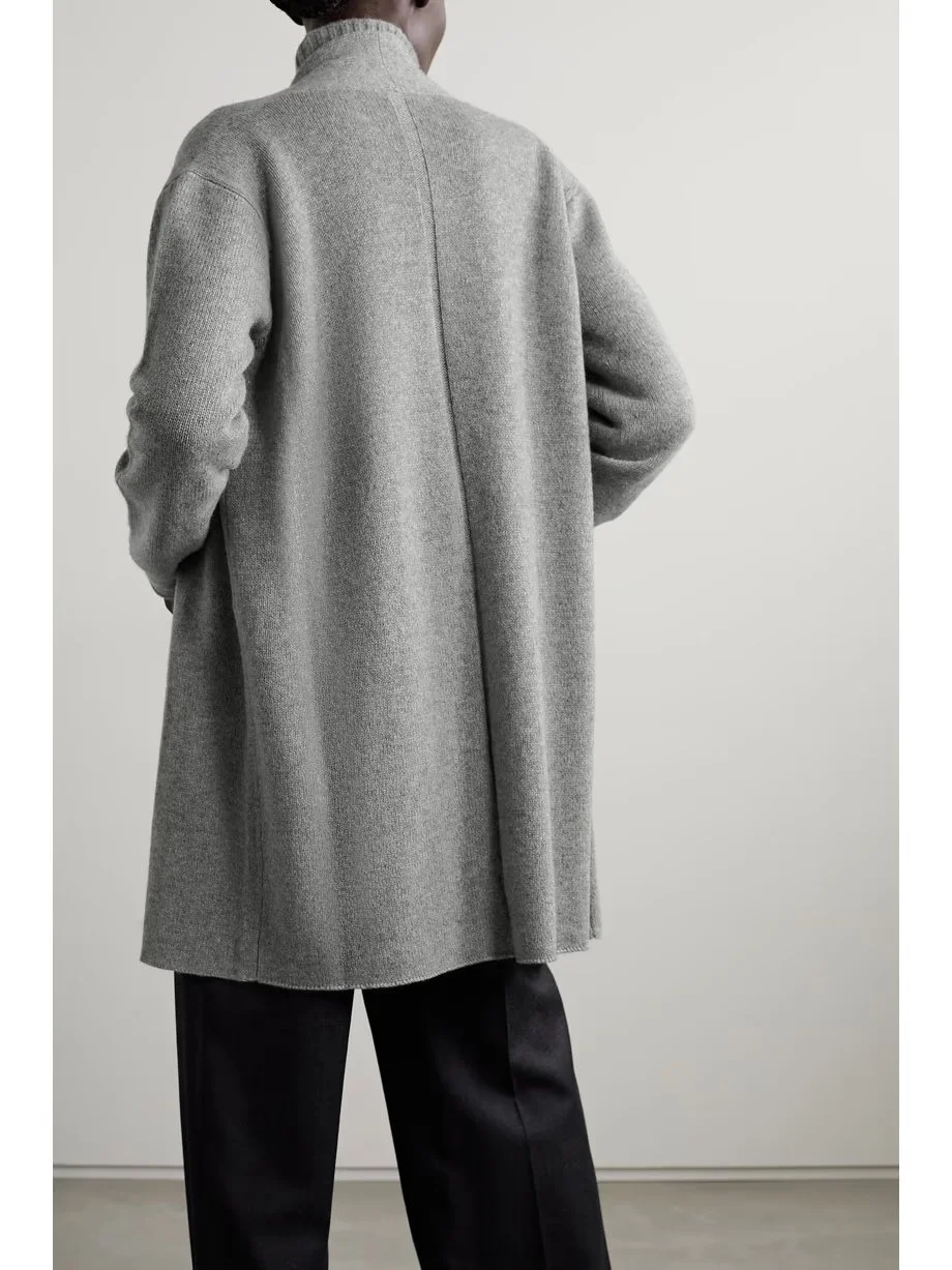 Winter Cashmere Minimal Cardigan featuring tops outerwear